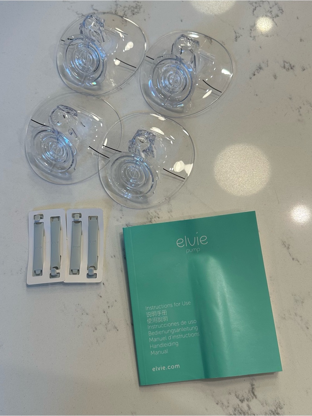 NEW Elvie Handsfree 21mm + 28mm Breast Shields and Bra Adjusters
